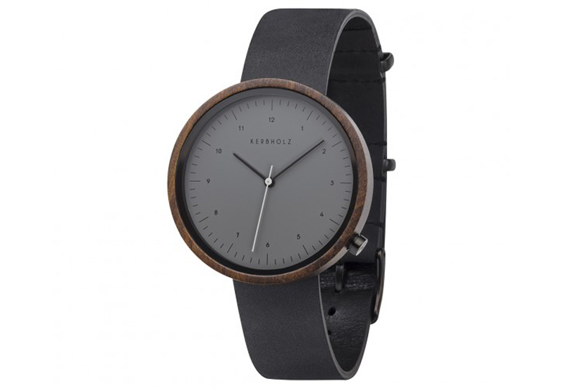 Kerbholz Heinrich Uhrenarmband sandalwood/midnight black