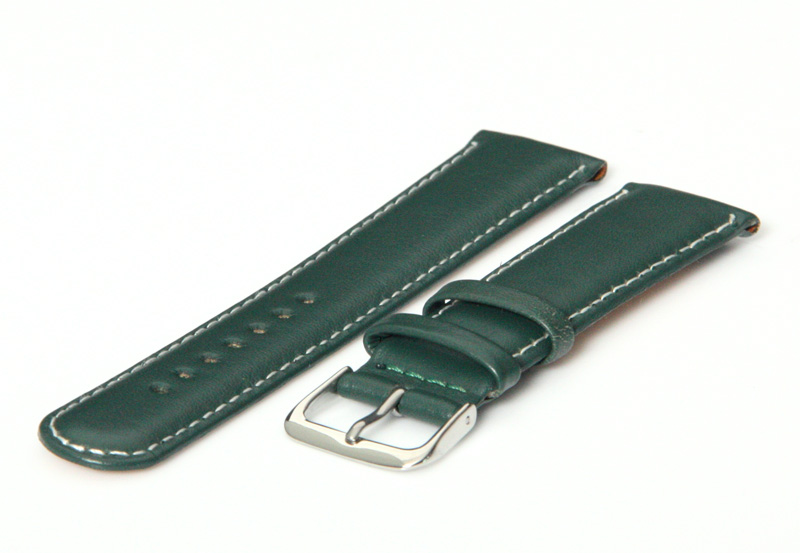 Uhrenarmband 18mm Grün Leder