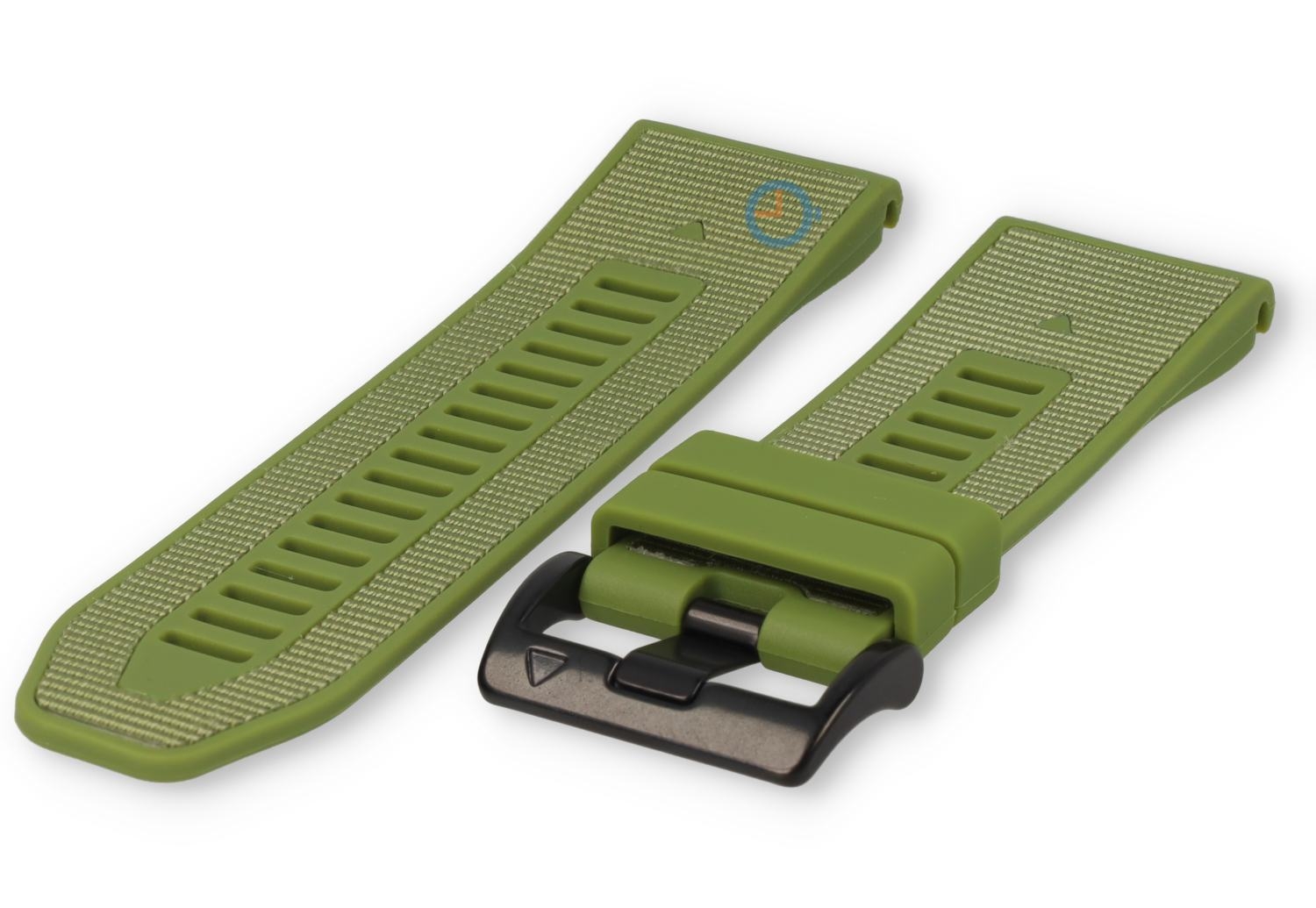 Siliconen/nylon horlogeband QuickFit 22mm - forest