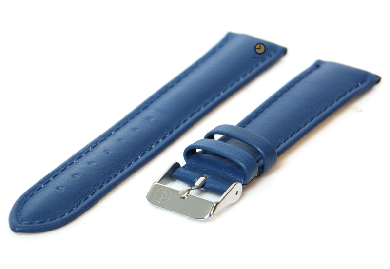 Uhrenarmband 20mm Blau Kalbsleder