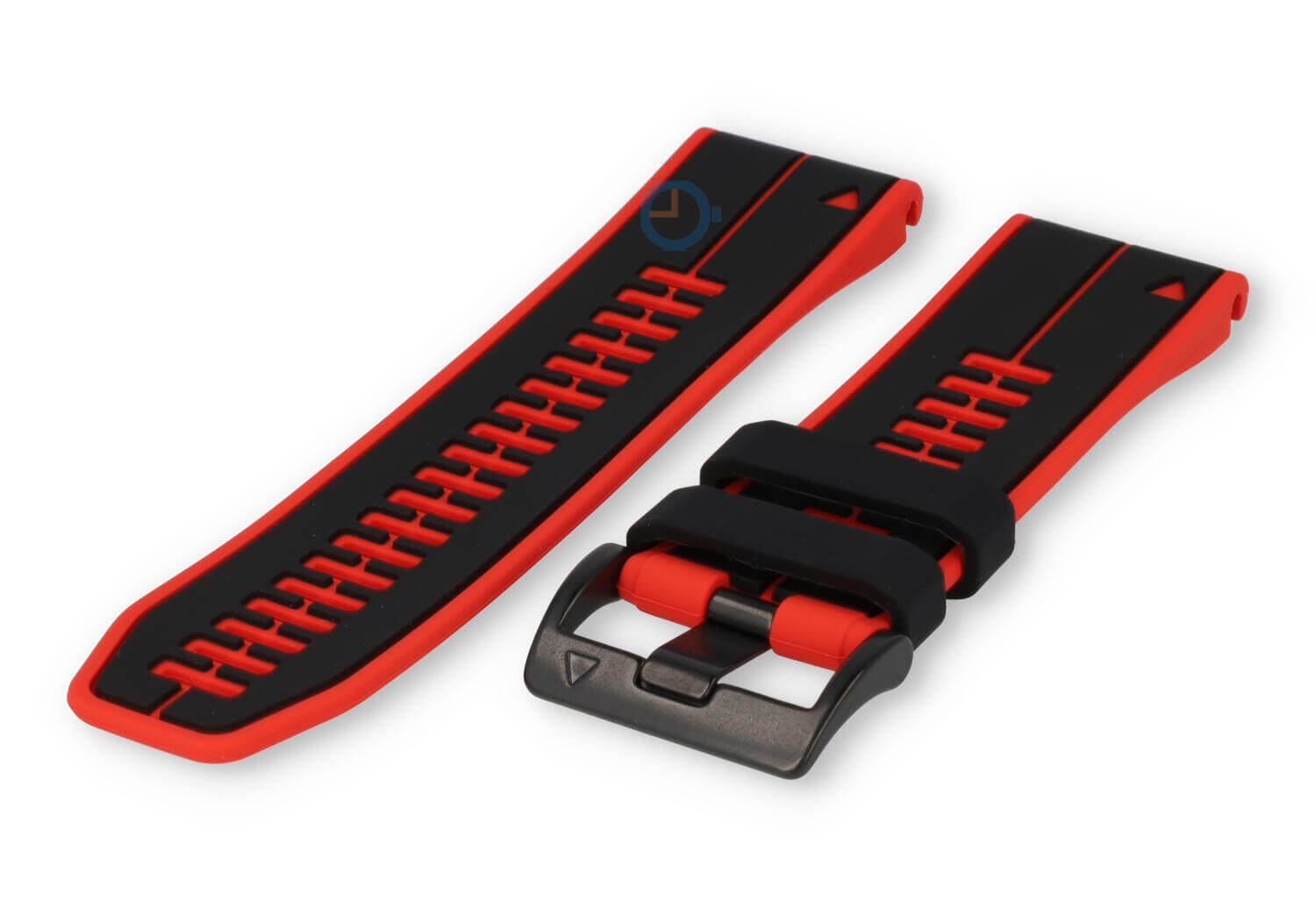 Garmin Fenix 7X Uhrenarmband Kautschuk - Rotes/Schwarz