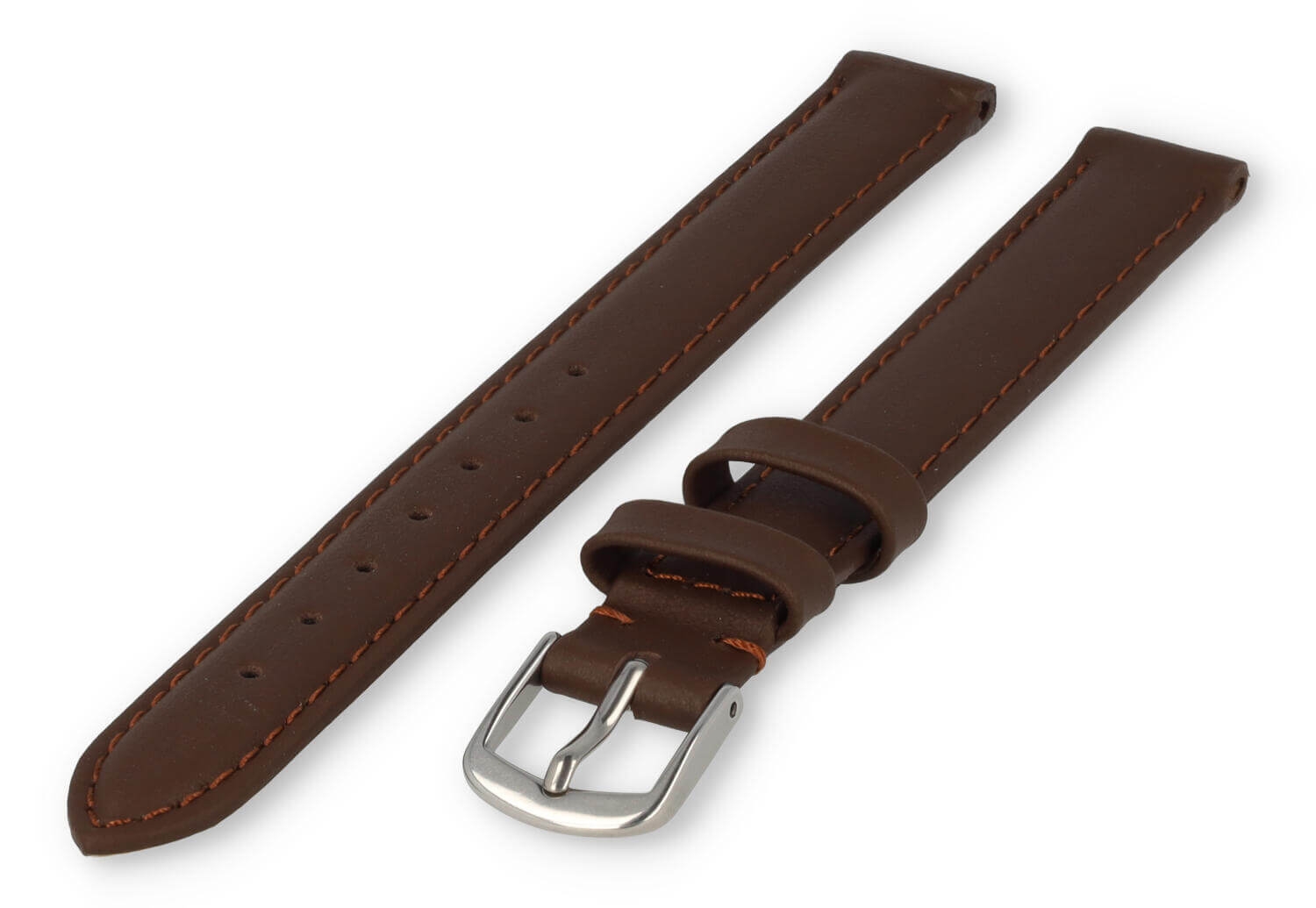 XL glatt Lederband - 12mm - dunkelbraun