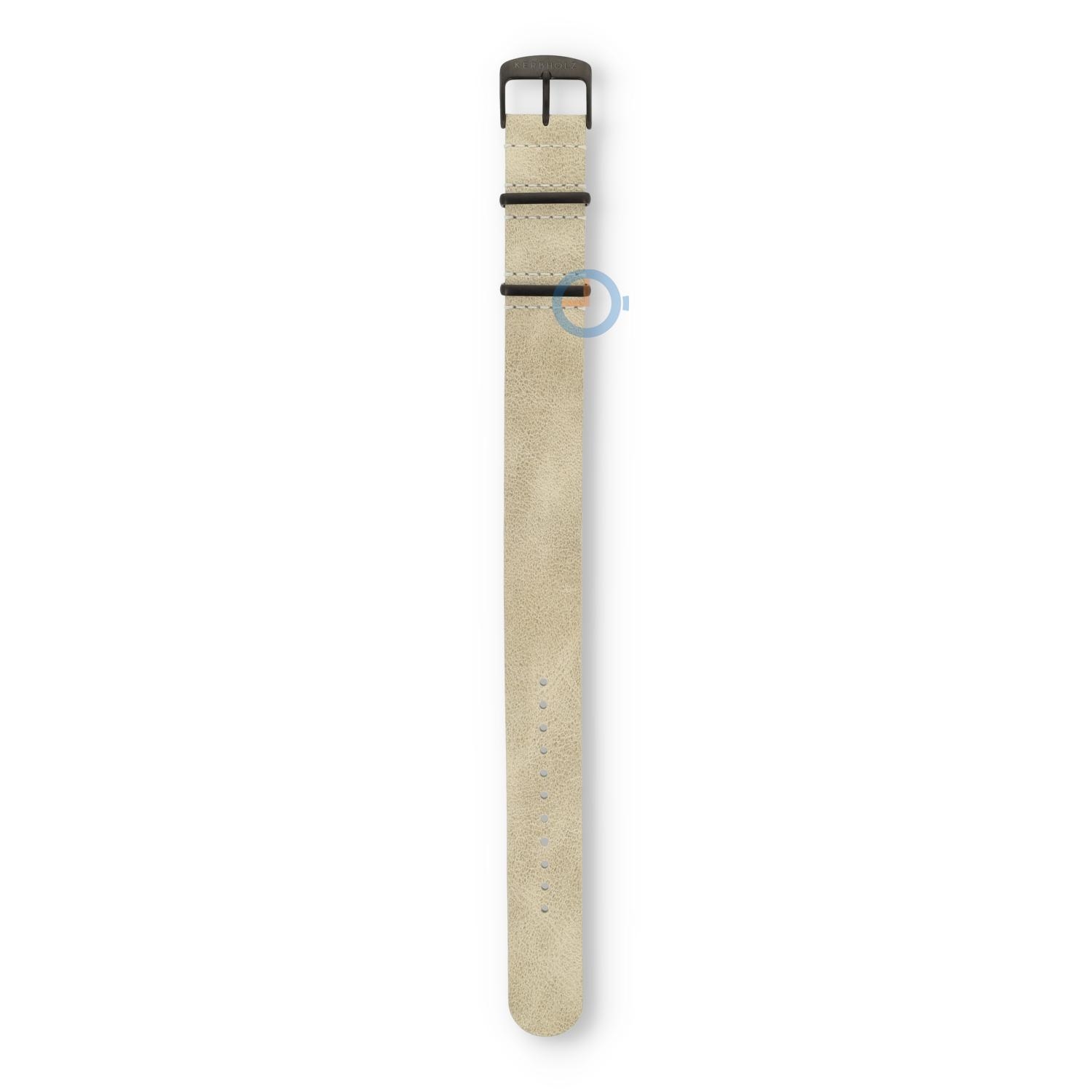 Kerbholz Heinrich Walnut Sand Uhrenarmband