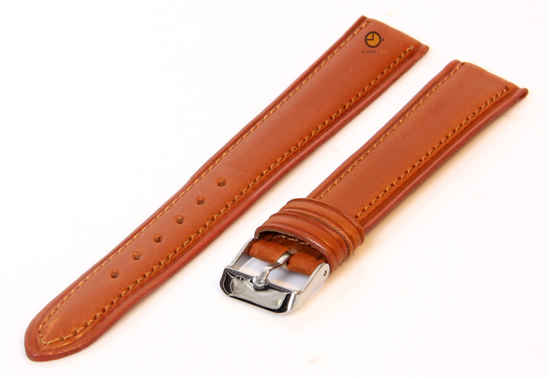 Uhrenarmband 18mm Hellbraun Leder XXL