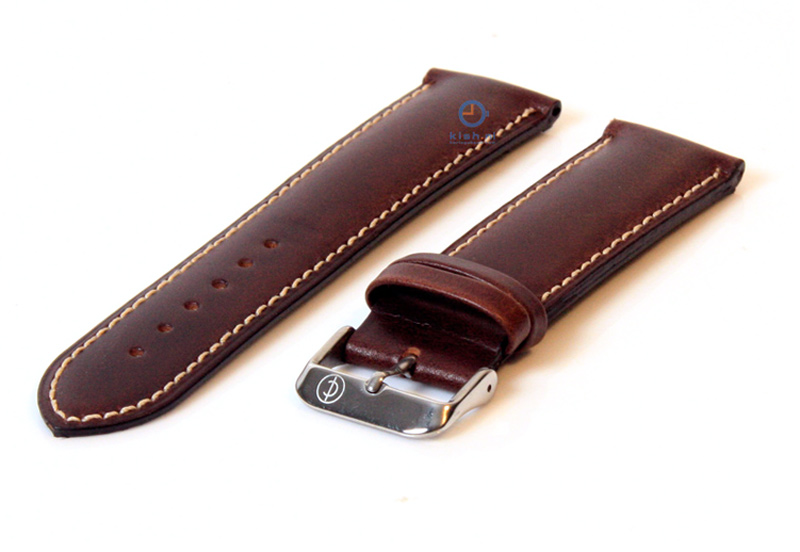 Uhrenarmband 26mm dunkelbraun Leder