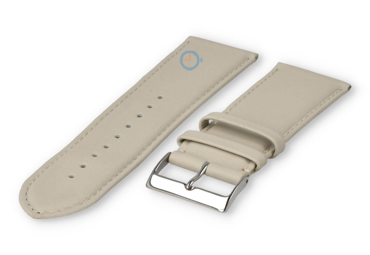 26mm Uhrenarmband glatt Leder - sand