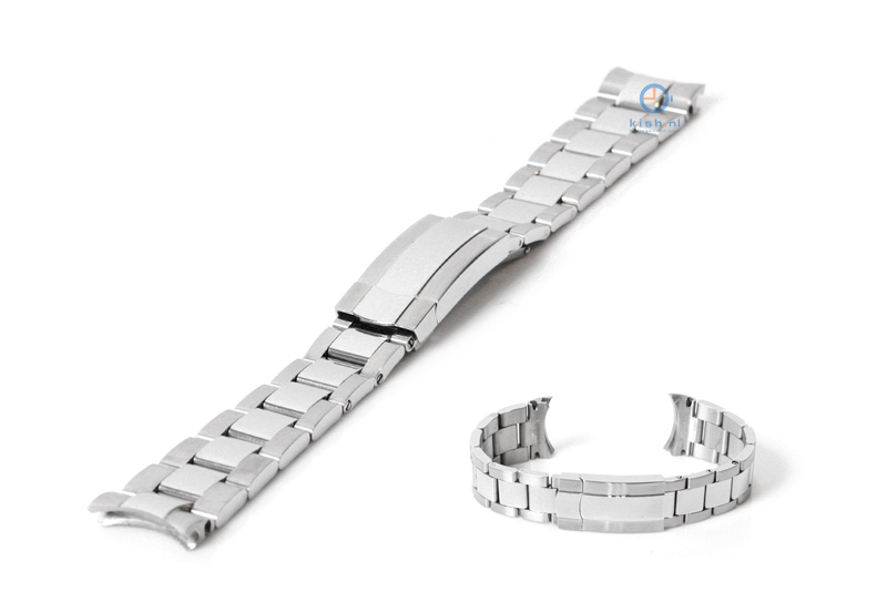 Rolex Stil Uhrenarmband 20mm silber Stahl