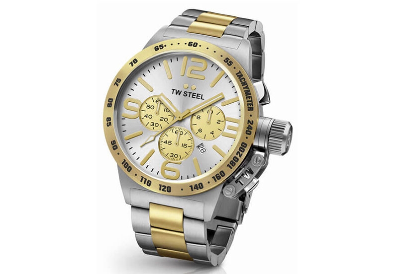 TW Steel Canteen CB34 Uhrenarmband silber - 24mm