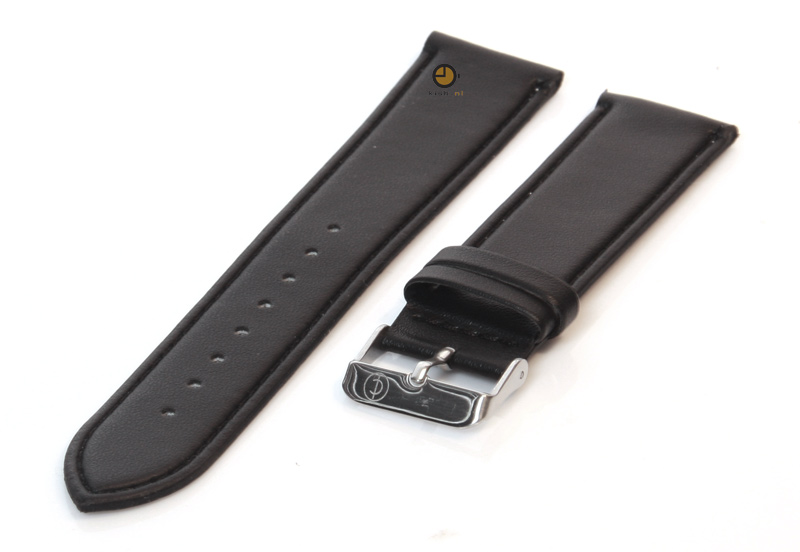 Uhrenarmband 22mm Schwarz Leder