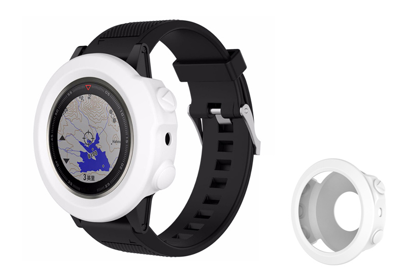 Garmin Fenix 5/6/7 Silikon Ersatz - Uhrengehäuse weiß