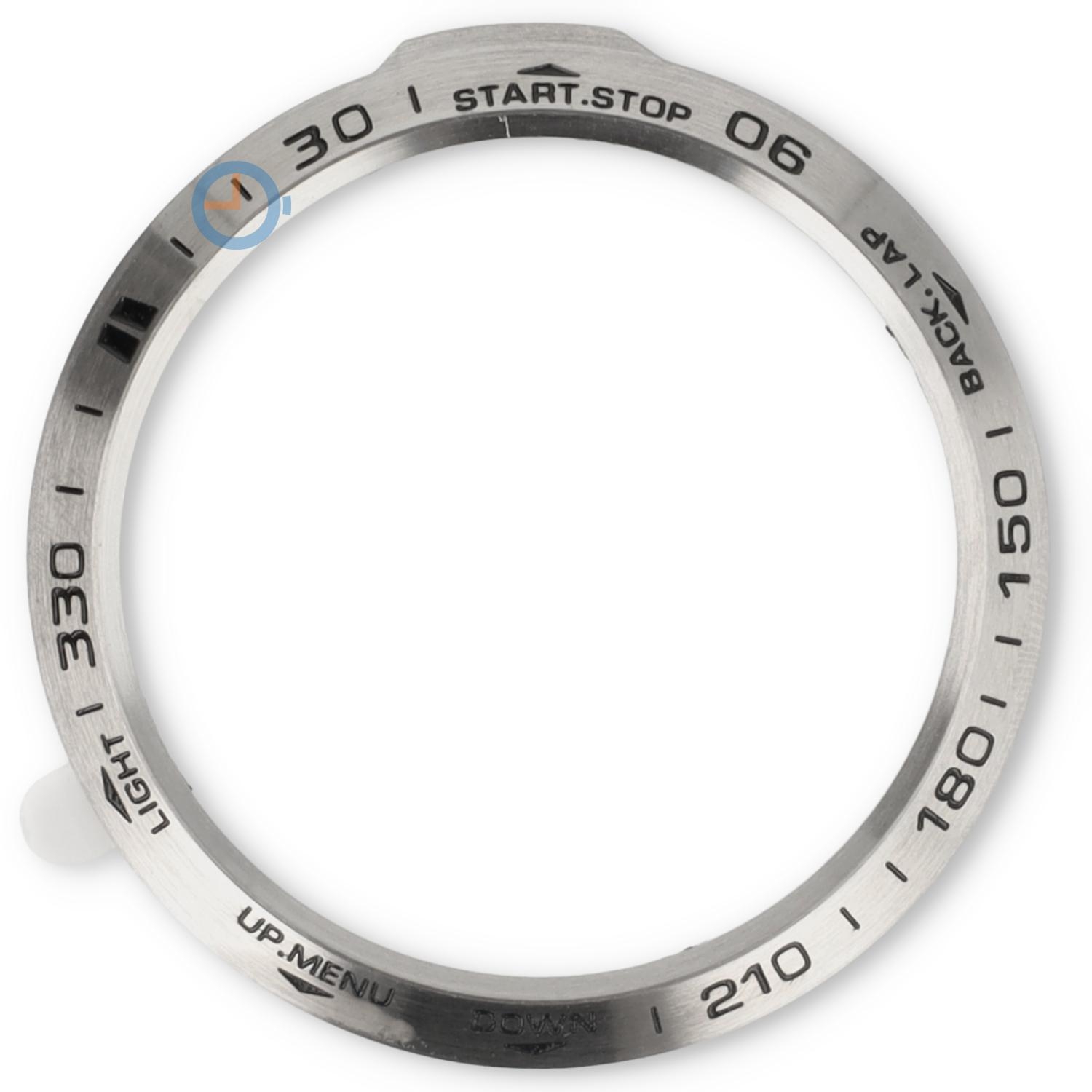 Stahl LÃ¼netten Cover Garmin Fenix 6X - silber