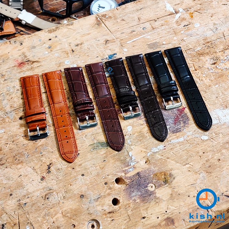 Horlogeband voor Edox Les Bémonts - 22mm - bruin