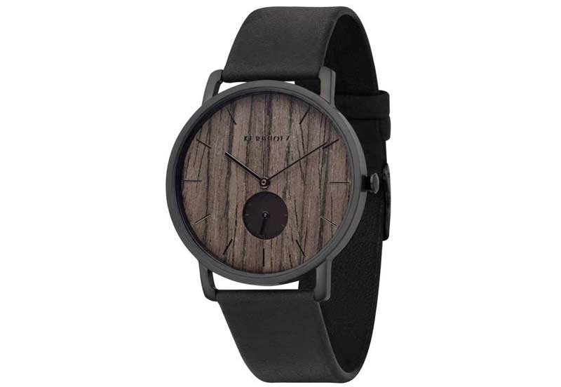 Uhrenarmband für Kerbholz Fritz Walnut - Midnight Black