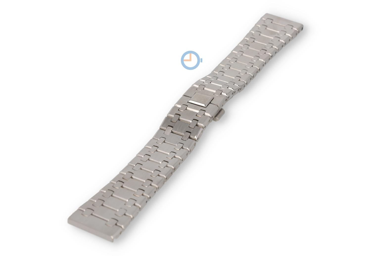 22mm Stahl Uhrenarmband silber - Audemars Piguet look