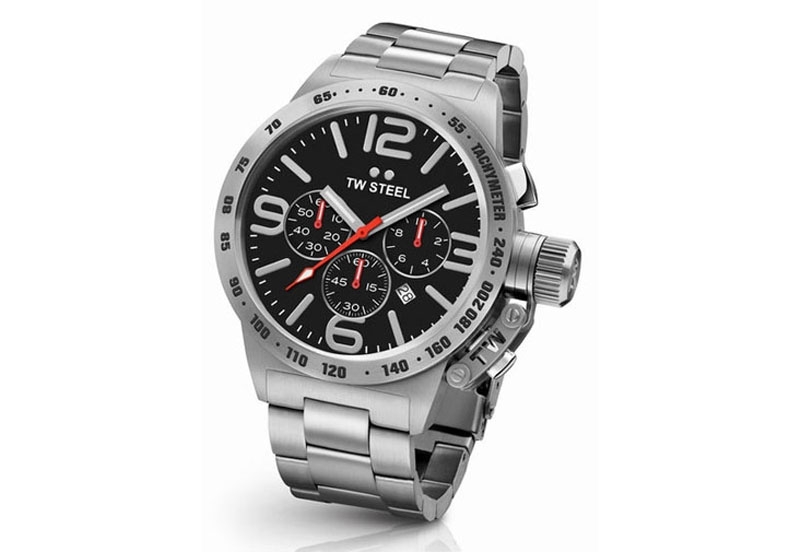 TW Steel Canteen CB7 Uhrenarmband silber - 22 mm