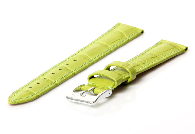 Uhrenarmband 16mm Grün Leder