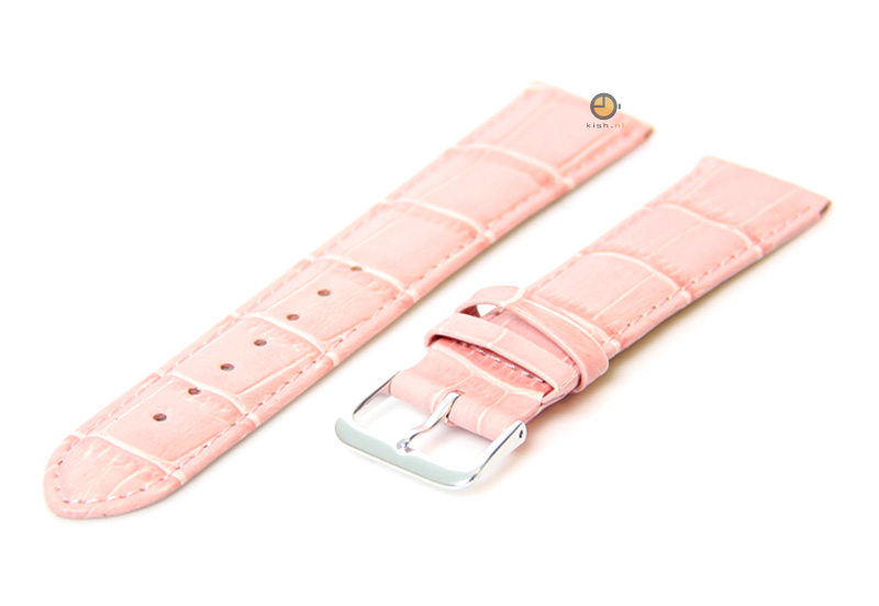 Uhrenarmband 16mm Rosa Leder