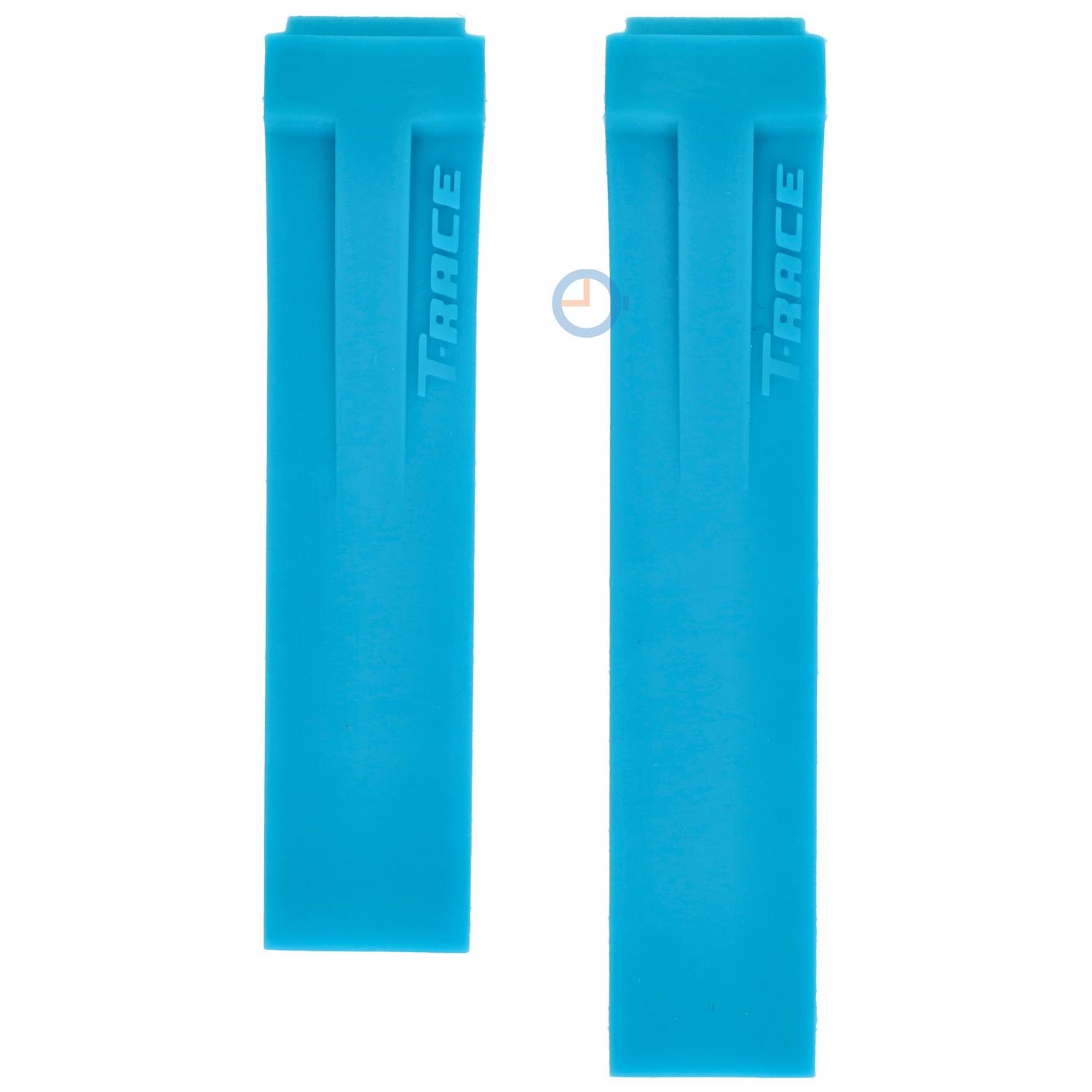 Tissot Uhrenarmband T0482171701702 blau Silikon