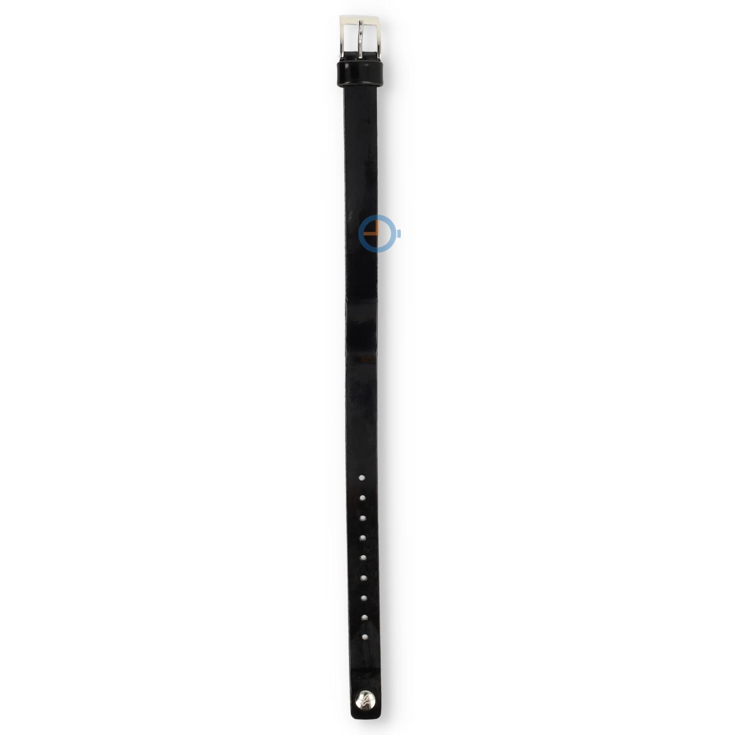 Universal 10mm schwarzes Leder Uhrenarmband - Agnis B