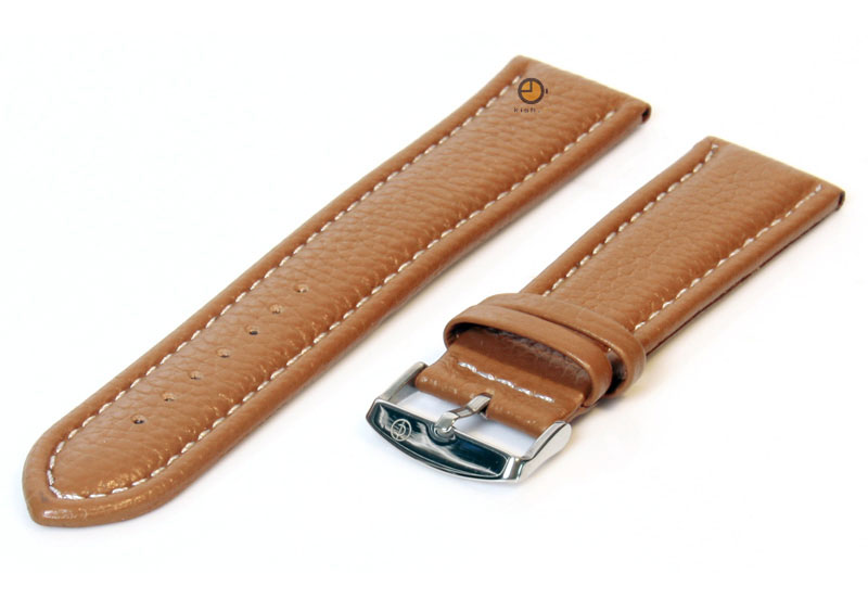 Uhrenarmband 22mm Hellbraun Stierleder