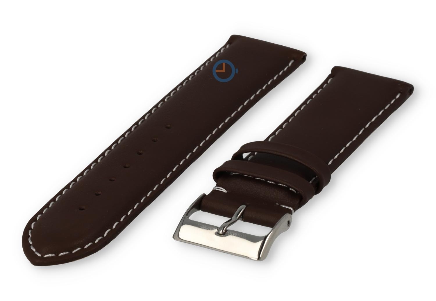 Ungerade Größe Uhrenarmband Leder - 23mm - dunkelbraun