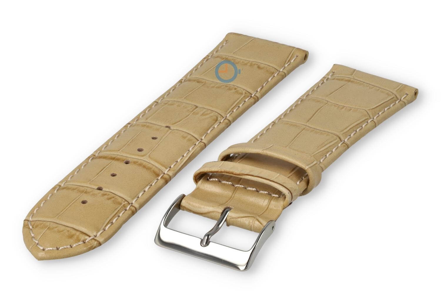XL Uhrenarmband aus Kalbsleder - 26mm - sand