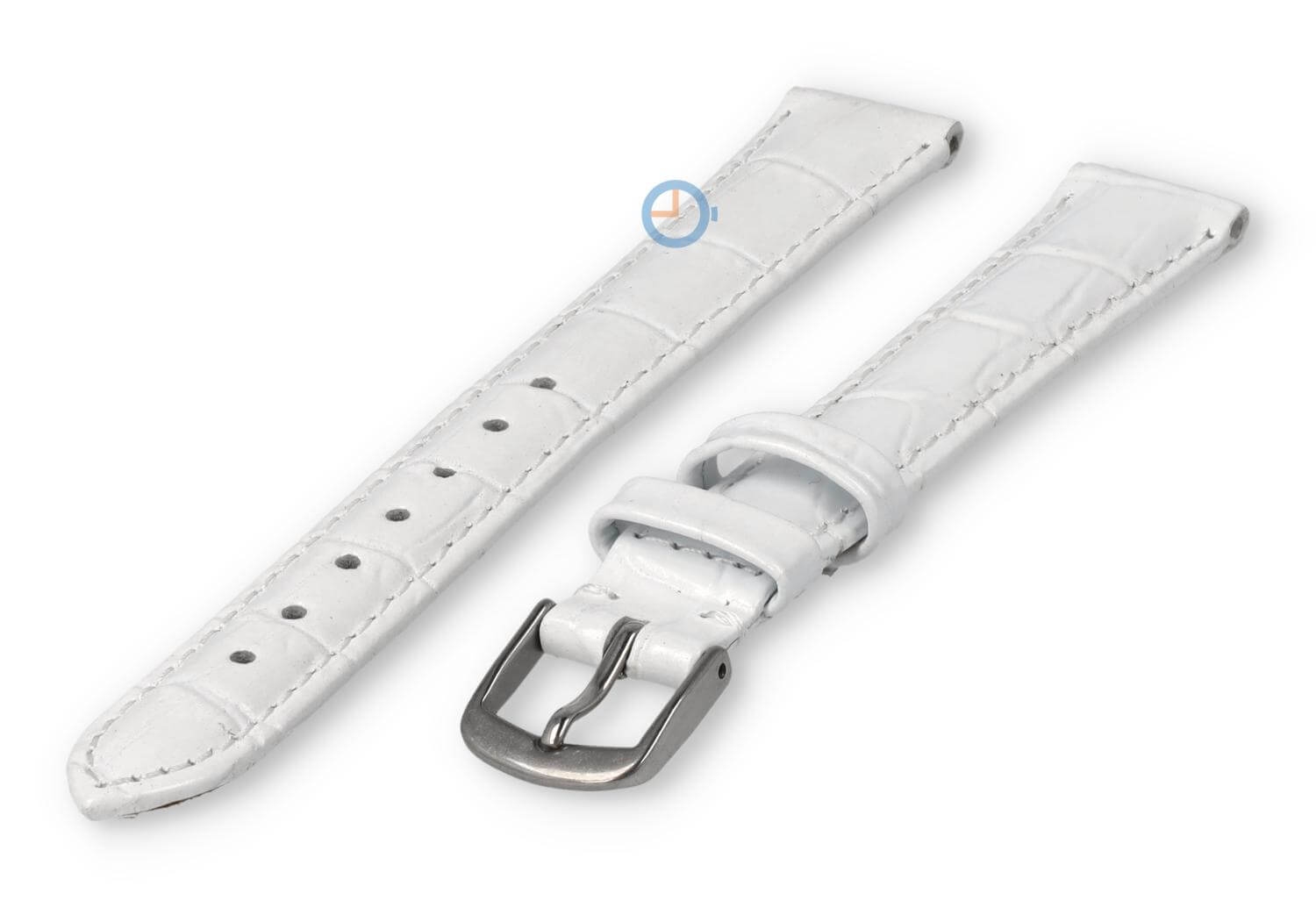 XL Uhrenarmband aus Leder - 14mm - weiß