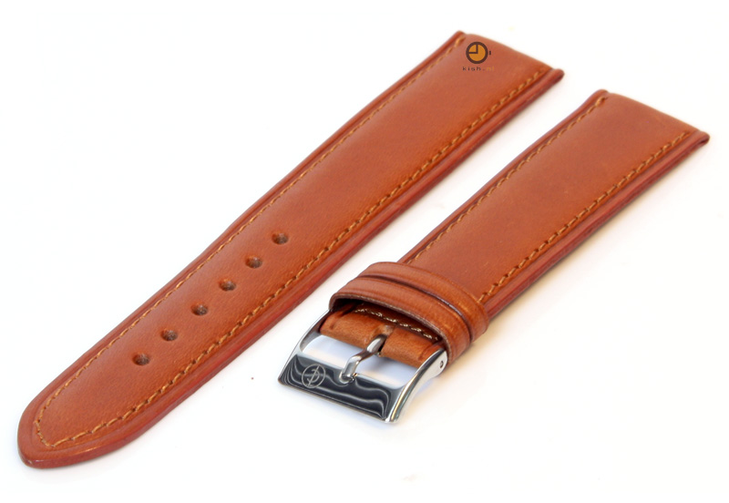 Uhrenarmband 20mm Hellbraun Leder XXL