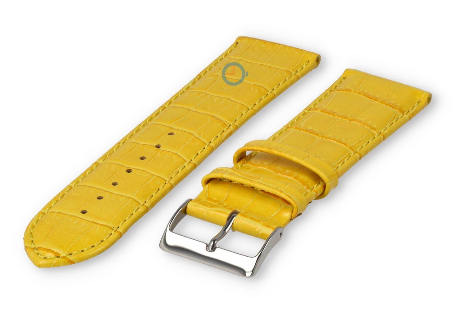 XL Uhrenarmband aus Kalbsleder - 26mm - Gelb