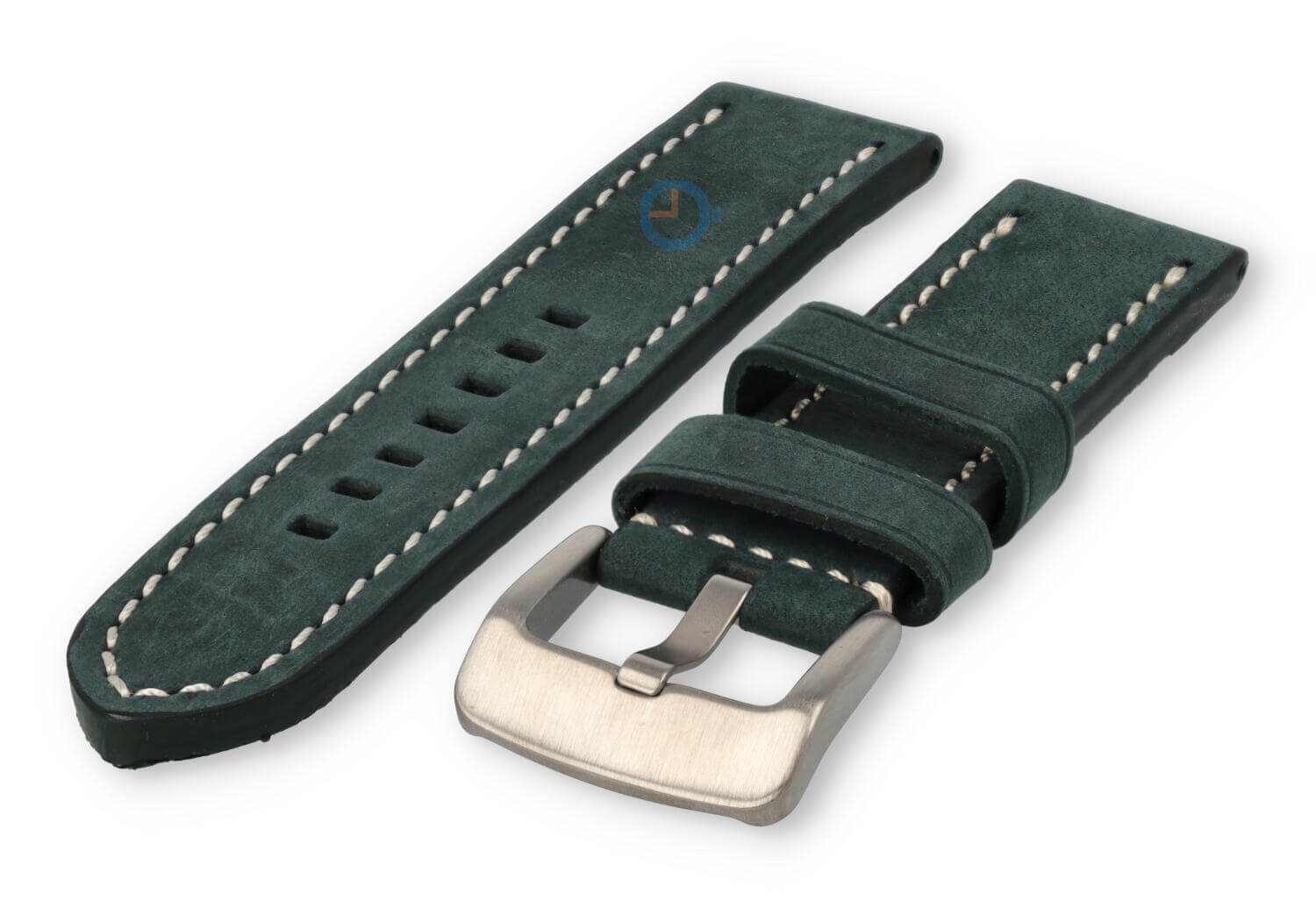 Wasserabweisendes Uhrenarmband aus Leder - 26mm - grün