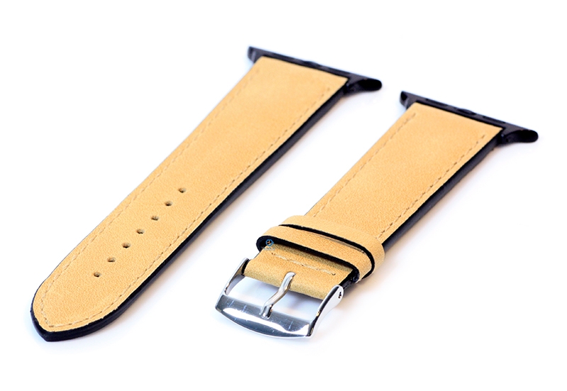 Apple Uhrenarmband Kalbsleder honiggelb - 44/45/46/49mm
