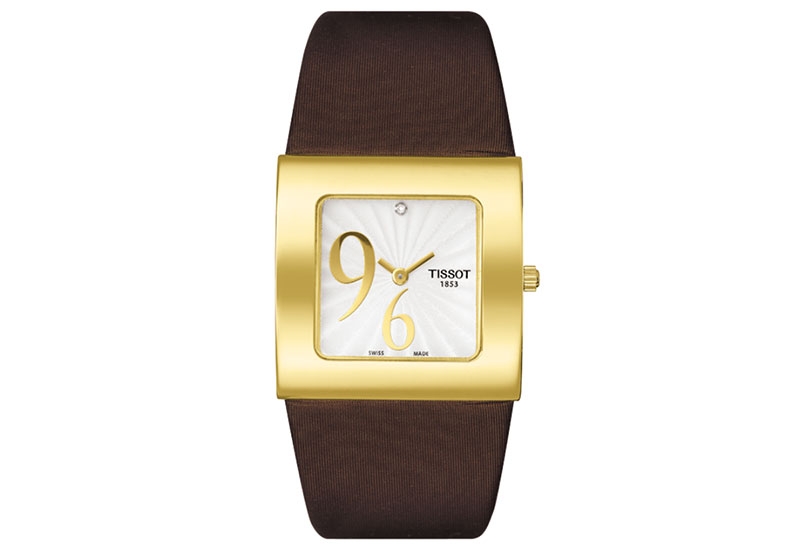 Tissot Uhrenarmband T9003091803200 braun Leder