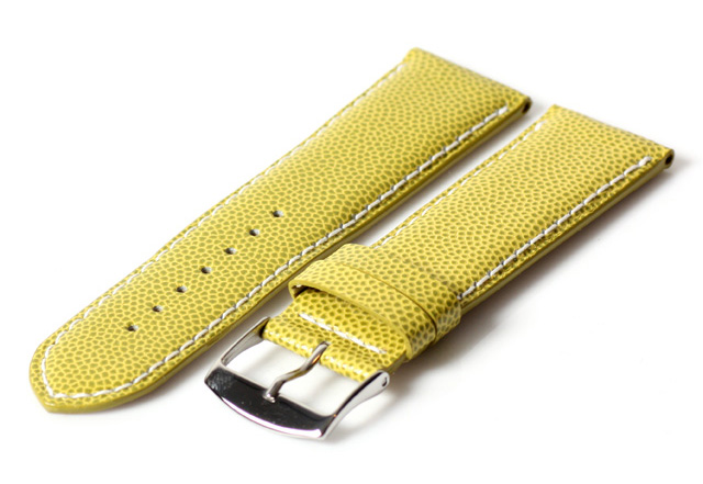 Uhrenarmband 20mm Grün Leder