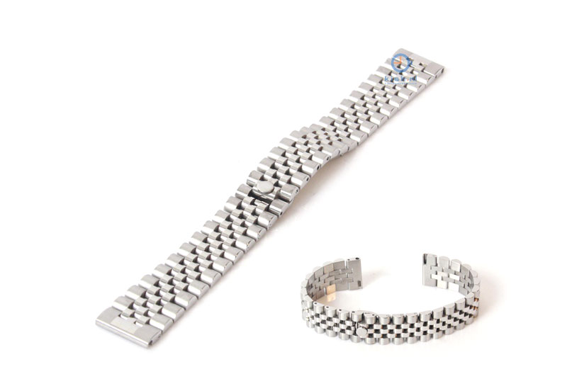 Uhrenarmband 18mm silber Stahl