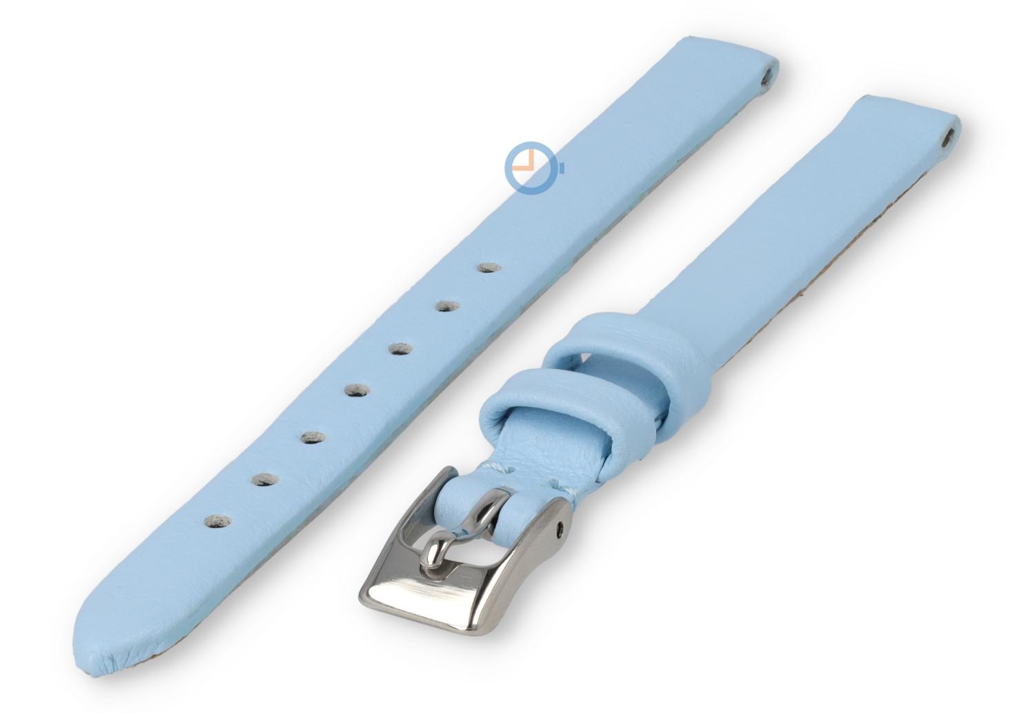 Nahtloses und glattes Uhrenarmband 8mm - eisblau