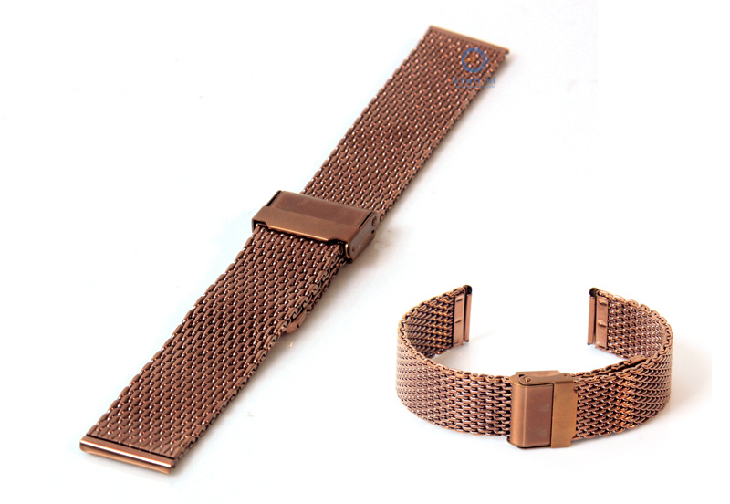 Uhrenarmband 20mm Mailänder Bronze