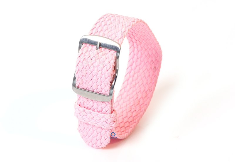 Perlon Uhrenarmband 22mm rosa