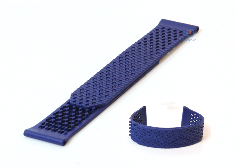 Uhrenarmband 23mm blau Silikon