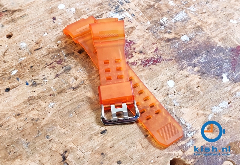 Casio G-Shock GW-9400 horlogeband rubber - oranje transparant