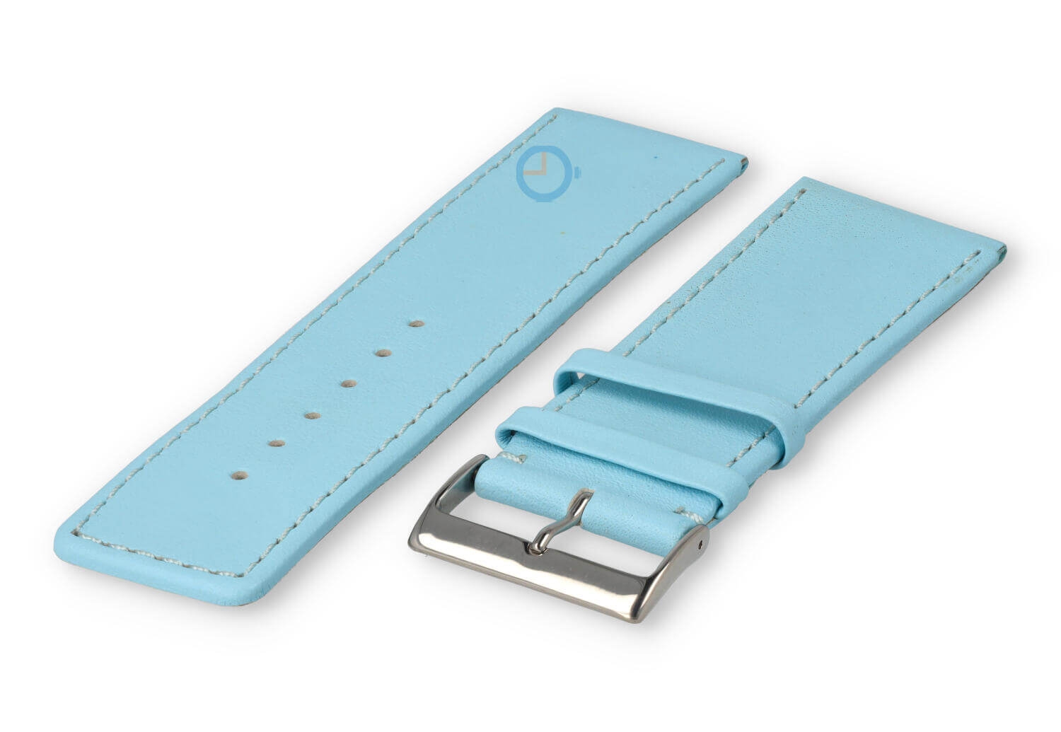 30mm Uhrenarmband glatt Leder - laguna