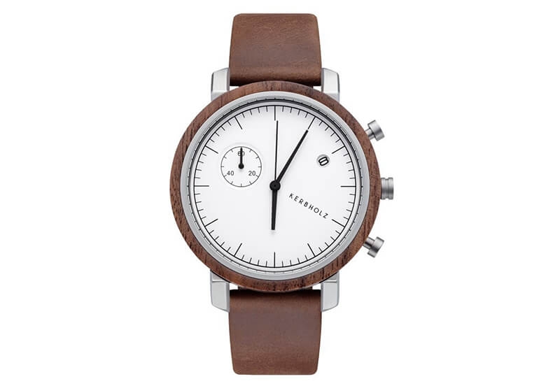 Kerbholz Uhrenarmband Franz Walnut Tobacco