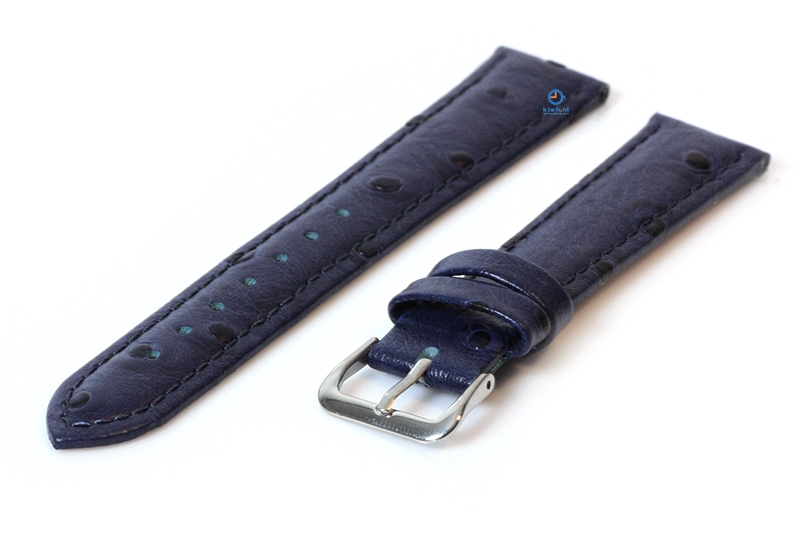 Uhrenarmband 18mm Blau Leder