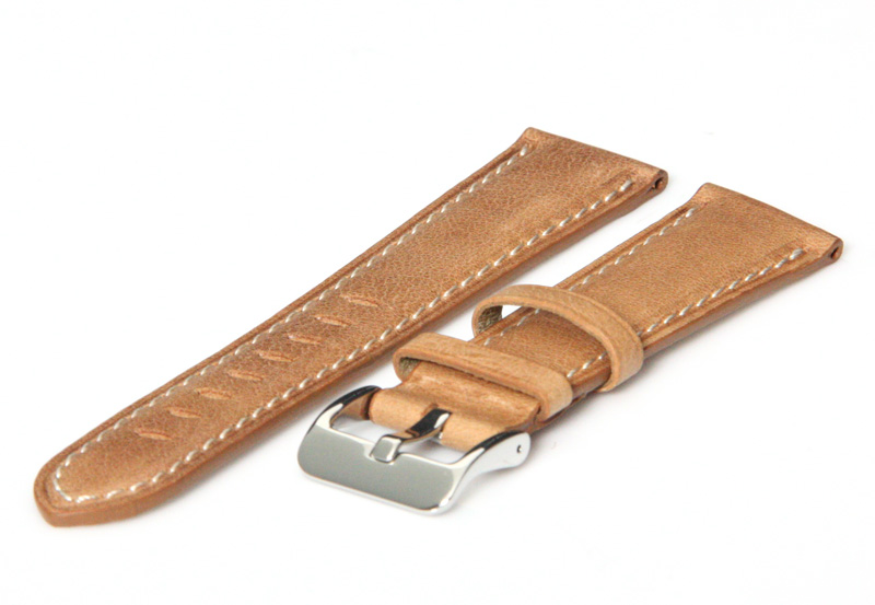 Uhrenarmband 18mm vintage Hellbraun Leder
