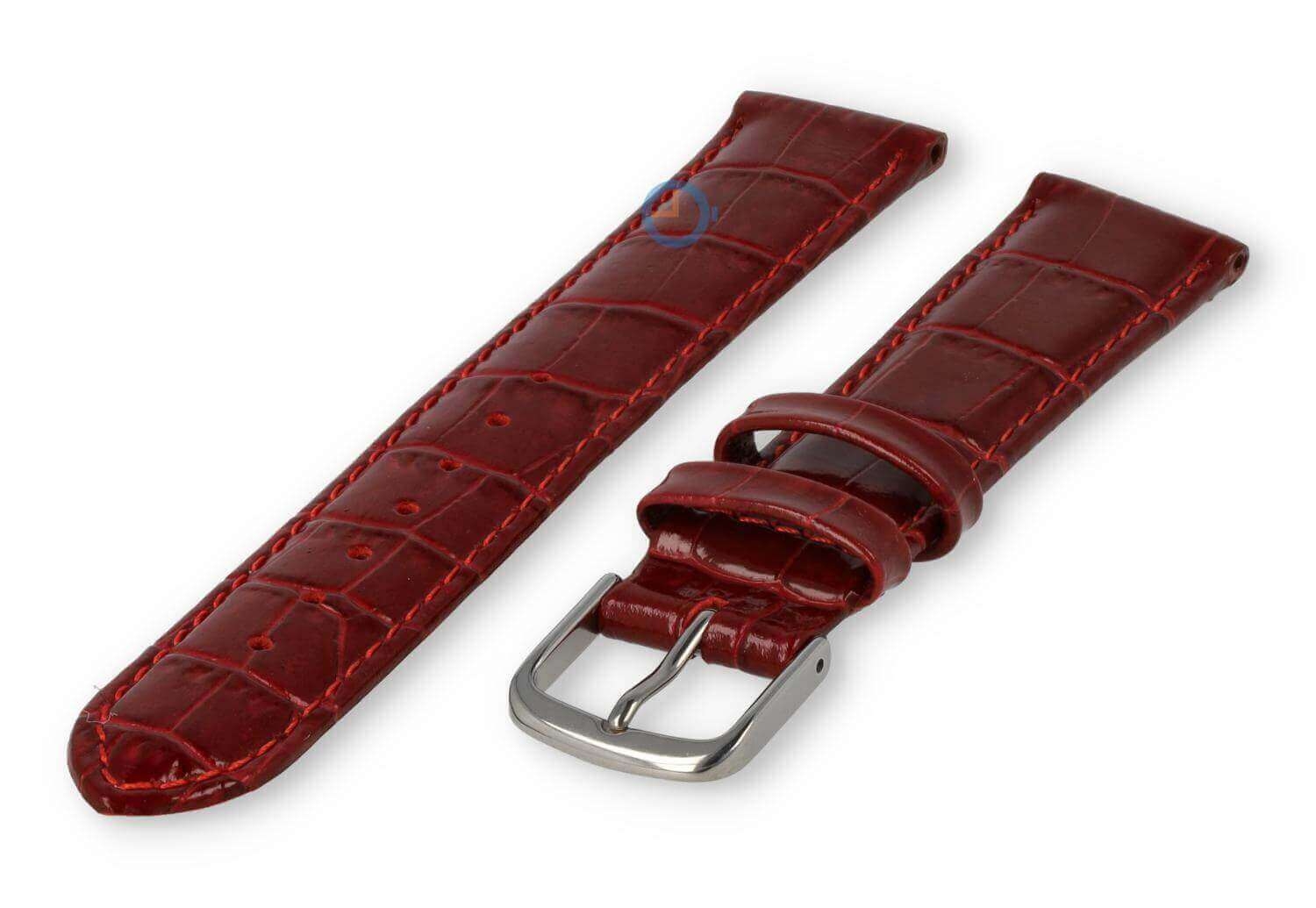 18mm Uhrenarmband für Rosefield - burgundy leather