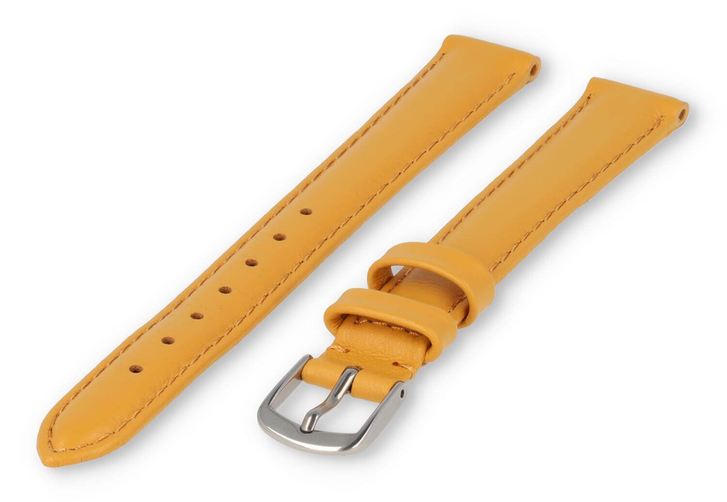 XL glatt Lederband - 14mm - Senfgelb
