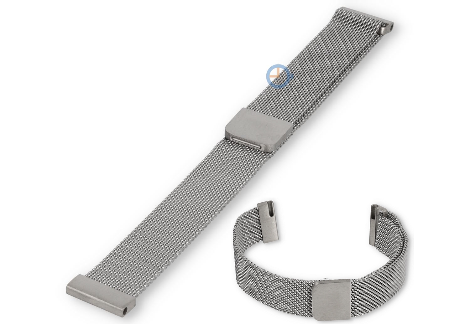 16mm mesh loop Uhrenarmband - silber magnetisch