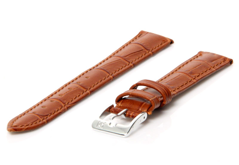 Uhrenarmband 16mm Braun Leder