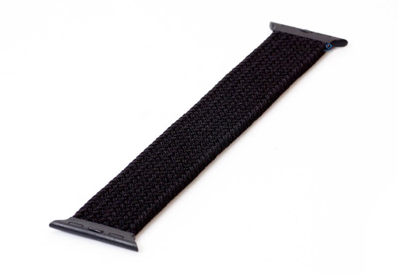 Apple geflochtenes solo Loop schwarz - 44/45/46/49mm (NO.8)