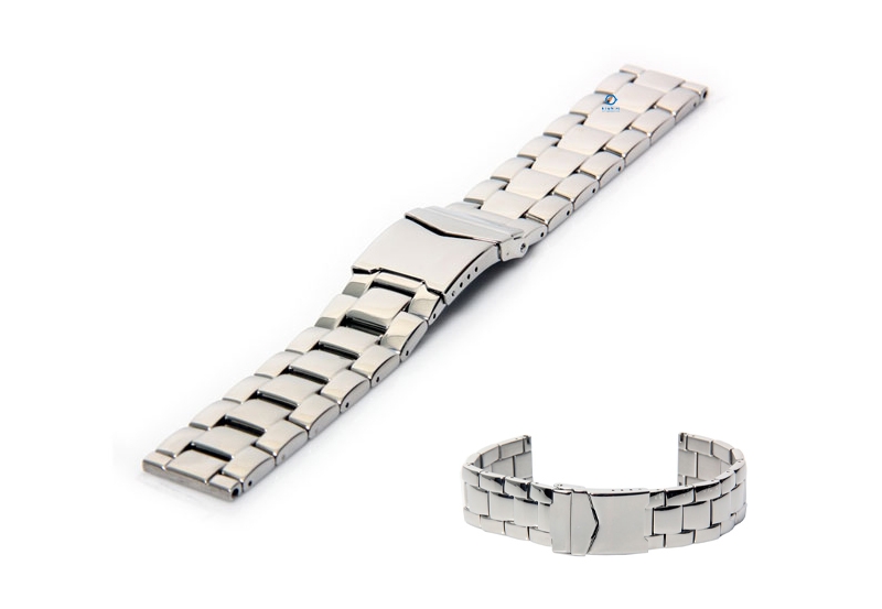 Uhrenarmband 20mm Silber Stahl