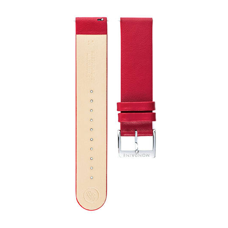 Mondaine Uhrenarmband Vegan rot